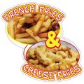 Signmission French Fries & Cheese Fries Concession Stand Food Truck, D-24 French Fries & Cheese Fries D-DC-24 French Fries And Cheese Fries19